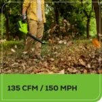 40V Cordless Leaf Blower – 135 CFM Battery Powered Sweeper w - Image 5