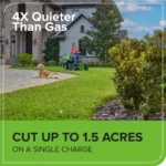 60V 30" Cordless Electric Riding Lawn Tractor w/ (4) 8.0Ah Batteries & 600W Fast Charger – Brushless Motor, Up to 1.25 Acre Coverage - Image 6