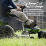 60V 42" Cordless Battery Riding Lawn Mower w/ (6) 8.0Ah Batteries & Chargers - Image 3