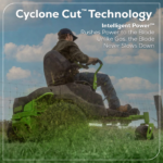 60V 42" Electric CrossoverZ Zero Turn Mower w/ (4) 8.0Ah Batteries & (2) Dual-Port Turbo Chargers - Image 3