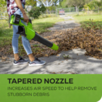 48V (24V x2) Cordless Leaf Blower – 585 CFM 140 MPH Brushless w - Image 4