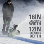 40V 16" Cordless Battery Single-Stage Snow Blower - Image 2