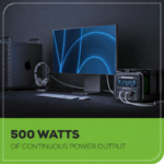 24V 500W Portable Power Station, (4)4.0 Ah Battery and Charger - Image 2