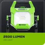 PowerBeam 60V AC/DC 2500 Lumen LED Work Light – 360° Adjustable Portable Lighting (Tool Only) - Image 5