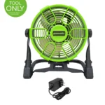 AirForce 40V Cordless Fan with AC/DC Power & 360° Rotation – Portable High Airflow Fan (Tool Only)