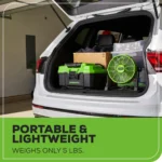 AirForce 40V Cordless Fan with AC/DC Power & 360° Rotation – Portable High Airflow Fan (Tool Only) - Image 5