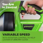 PowerFlow 24V Cordless Drain Auger 23FT with 2Ah Battery & Charger – High Torque Clog Remover - Image 4