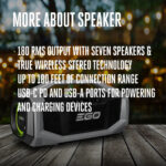 EGO Power+ SK1800 180W Bluetooth Speaker - Tool Only - Image 6