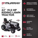 MT200 42 In. 19.0 HP 540Cc EX1900 Series Briggs and Stratton Engine Automatic Gas Riding Lawn Tractor Mower - Image 2
