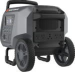 Yard Force Portable Power Station 2400-Watt Continuous 4800-Watt Peak, Bluetooth speaker, WIFI connection, Wireless Charging, RV 30A plug, LED light - Image 4