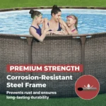Coleman Power Steel 18 ft. x 48 in. Round Metal Frame Above Ground Pool Set - Image 7