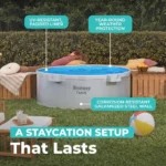Bestway TANX 6′ x 24″ Round Above Ground Stock Tank Metal-Walled Above Ground Pool, All-in-One Set - Image 3