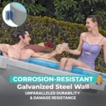 Bestway TANX 6′ x 24″ Round Above Ground Stock Tank Metal-Walled Above Ground Pool, All-in-One Set - Image 6