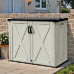 25 Cu.ft Outdoor Storage Cabinet, Beige - Image 10