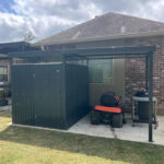 6x8 Metal Storage Shed with 7x8 Pergola Covered Porch - Image 15
