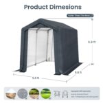 Multi-Sized PE Carport and Storage Tent - Image 16
