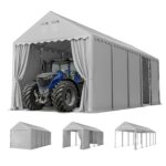 13x32ft PE Carport and Storage Shed - Image 3