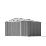 10x8 Metal Shed with Weather Resistance, Gray