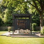 6x8 Metal Storage Shed with 7x8 Pergola Covered Porch - Image 14