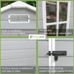 6x4 Plastic Storage Shed with Floor - Image 4