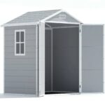 6x4 Plastic Storage Shed with Floor - Image 9