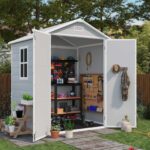 6x4 Plastic Storage Shed with Floor - Image 2