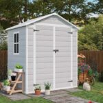 6x4 Plastic Storage Shed with Floor - Image 8