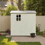 4x6 Plastic Storage Shed for Bike, Light Gray - Image 9