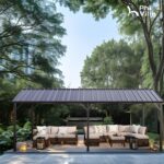 10x20ft Metal Carport Canopy with Galvanized Gable Roof - Image 10