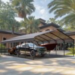 20x30ft Extra-Large 3 Car Metal Carport with Sides