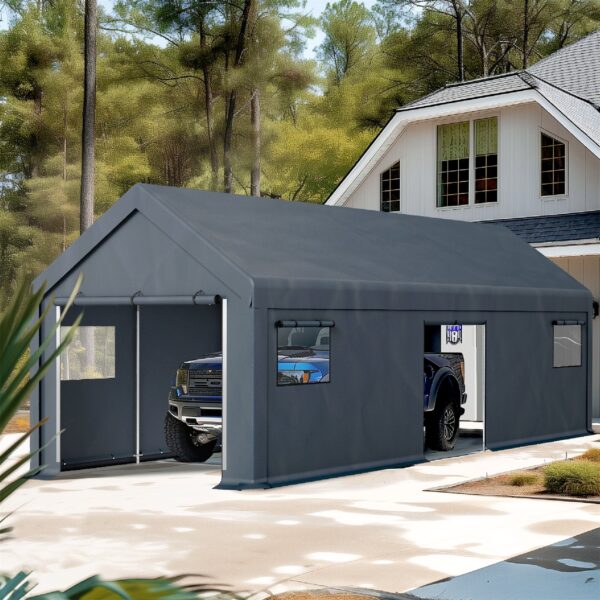 Multi-Sized PE Carport and Storage Tent