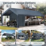 Multi-Sized PE Carport and Storage Tent - Image 2