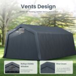 Multi-Sized PE Carport and Storage Tent - Image 48