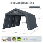 Multi-Sized PE Carport and Storage Tent - Image 49