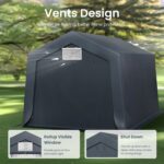 Multi-Sized PE Carport and Storage Tent - Image 28