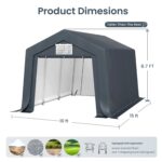 Multi-Sized PE Carport and Storage Tent - Image 32