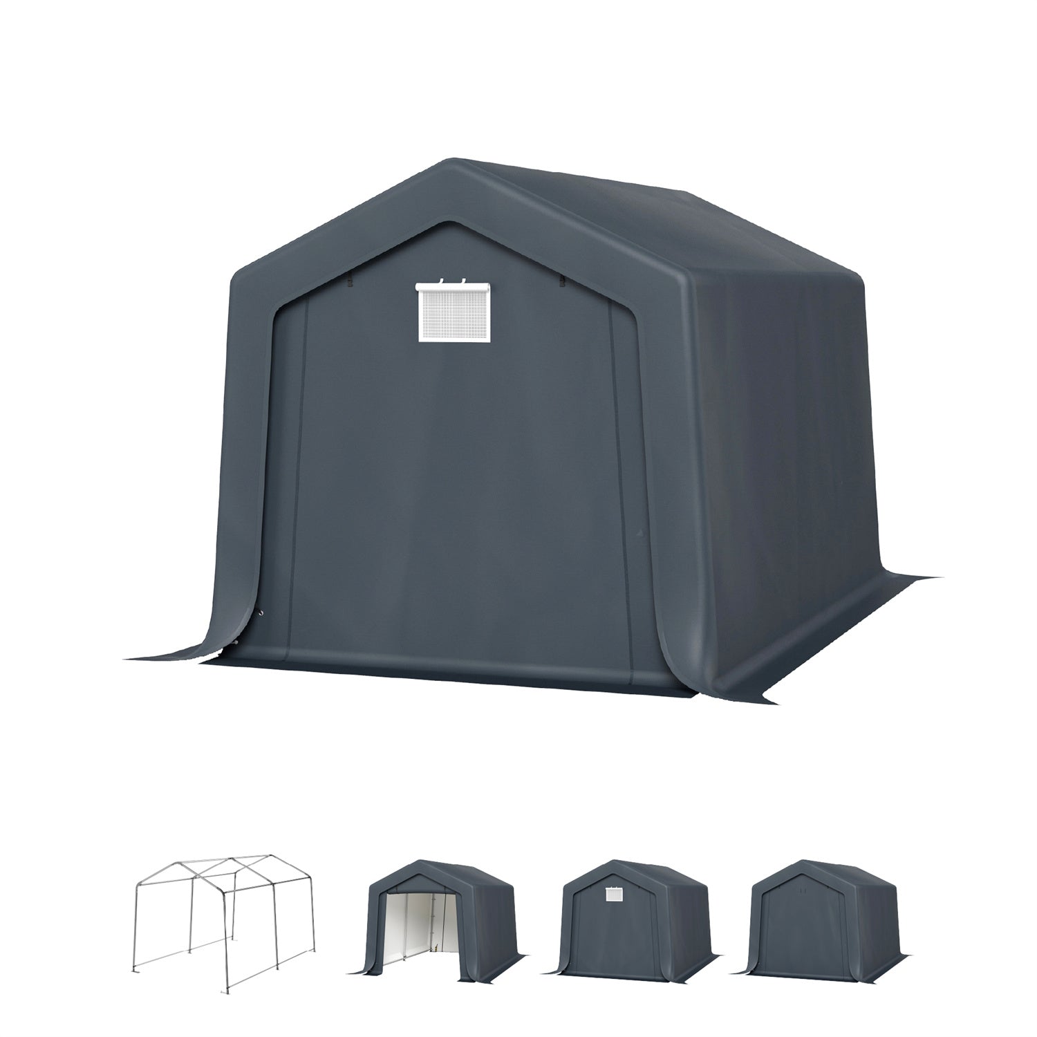 Multi-Sized PE Carport and Storage Tent - Image 19