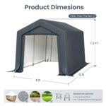 Multi-Sized PE Carport and Storage Tent - Image 24