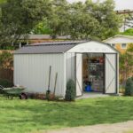 10x12 Barn Style Metal Shed with Gambrel Roof - Image 2