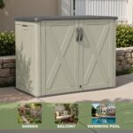 25 Cu.ft Outdoor Storage Cabinet, Beige - Image 5