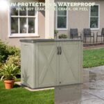 25 Cu.ft Outdoor Storage Cabinet, Beige - Image 6