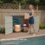 25 Cu.ft Outdoor Storage Cabinet, Beige - Image 8