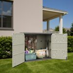 25 Cu.ft Outdoor Storage Cabinet, Beige - Image 2