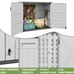 25 Cu.ft Outdoor Storage Cabinet, White - Image 4