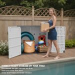25 Cu.ft Outdoor Storage Cabinet, White - Image 7