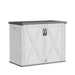 25 Cu.ft Outdoor Storage Cabinet, White