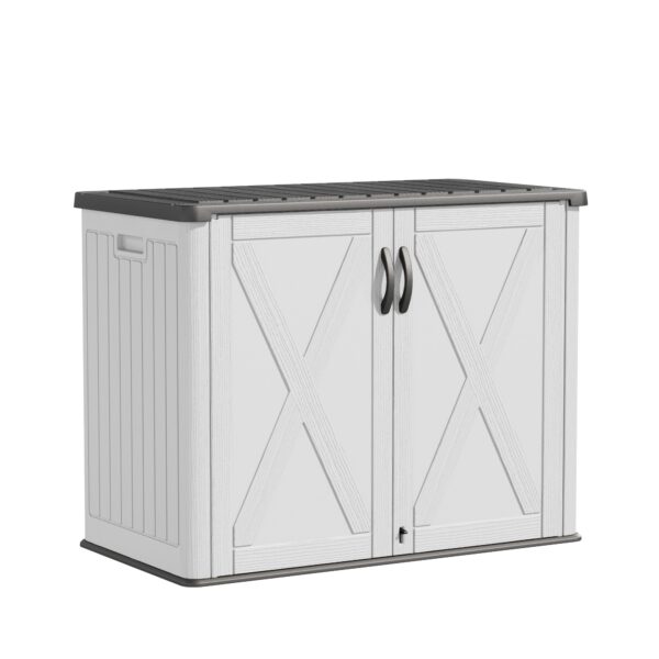 25 Cu.ft Outdoor Storage Cabinet, White
