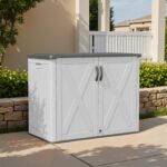 25 Cu.ft Outdoor Storage Cabinet, White - Image 9
