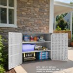 25 Cu.ft Outdoor Storage Cabinet, White - Image 8