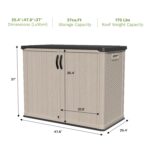26 Cu FT Plastic Storage Cabinet, Beige - Image 3